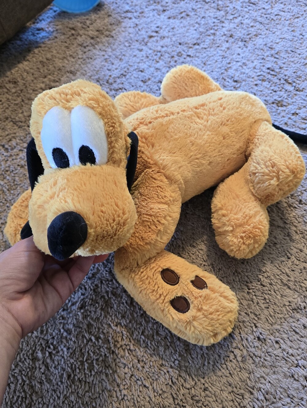 Disney Parks Weighted Pluto Plush 14" Sensory Stuffed Animal NWT